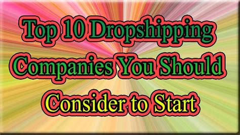 Best Dropshipping Companies You Should Consider .